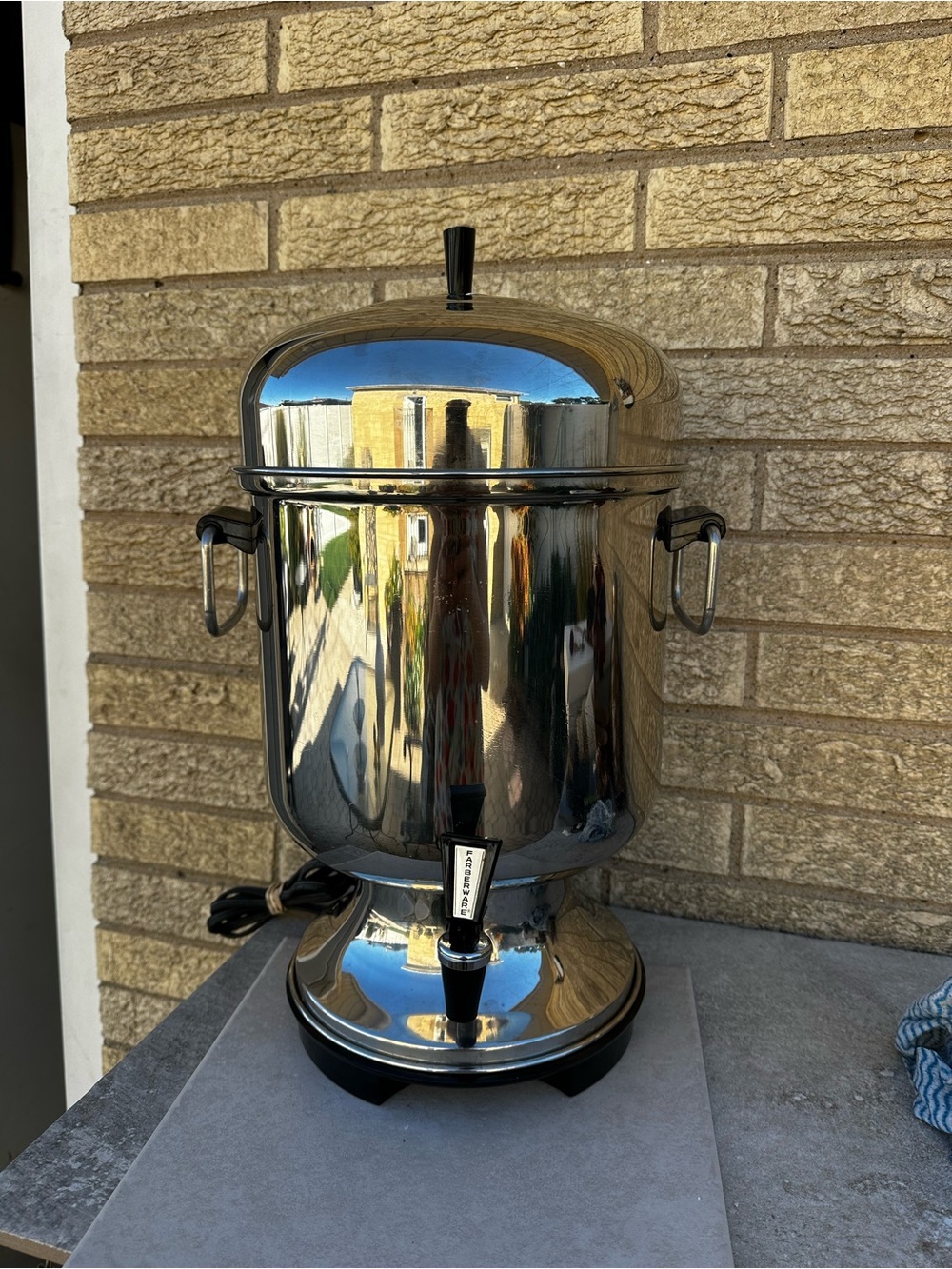 Used Farberware #155 Stainless Steel 18-55 Cup Automatic Coffee Percolator Urn